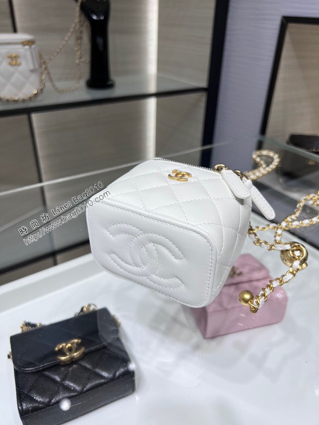 Chanel專櫃新款羊皮鏈條女包 香奈兒22C新品新色小盒子可調節鏈條小金球AP1447Y djc6333